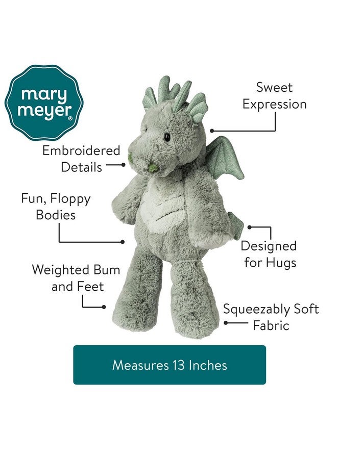 Mary Meyer Stuffed Animal Marshmallow Zoo Soft Toy, 13-Inches, Dragon - Image 5