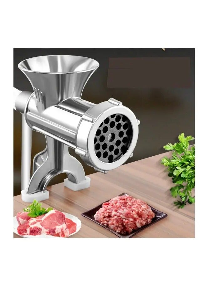 Meat Grinder Manual Mincer - Manual Meat Grinder Sausage Maker Table Mount Pork Mincer Sausage Stuffer Funnel Make Homemade Burger Patties Hand...  - Image 3