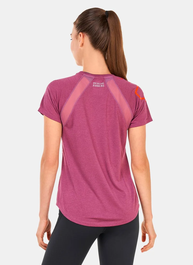 New Balance Women's Printed Impact Run T-Shirt
