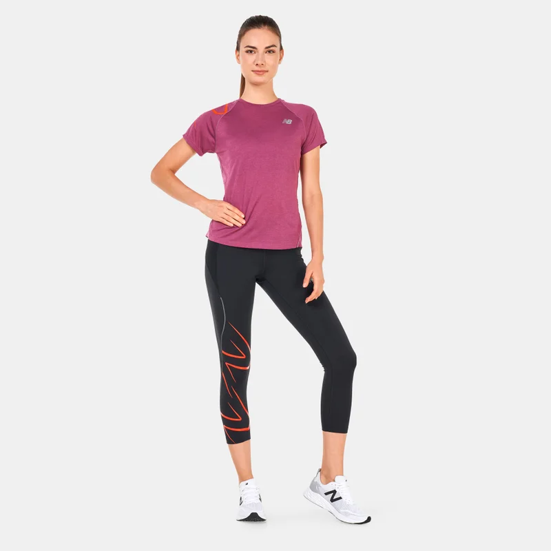New Balance Women's Printed Impact Run T-Shirt