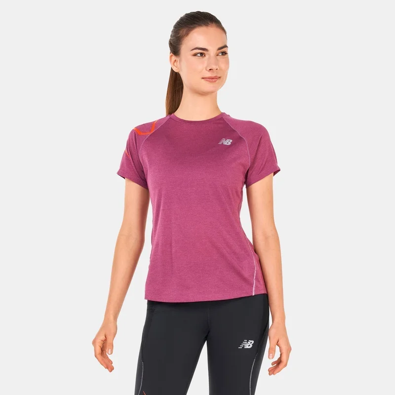 New Balance Women's Printed Impact Run T-Shirt
