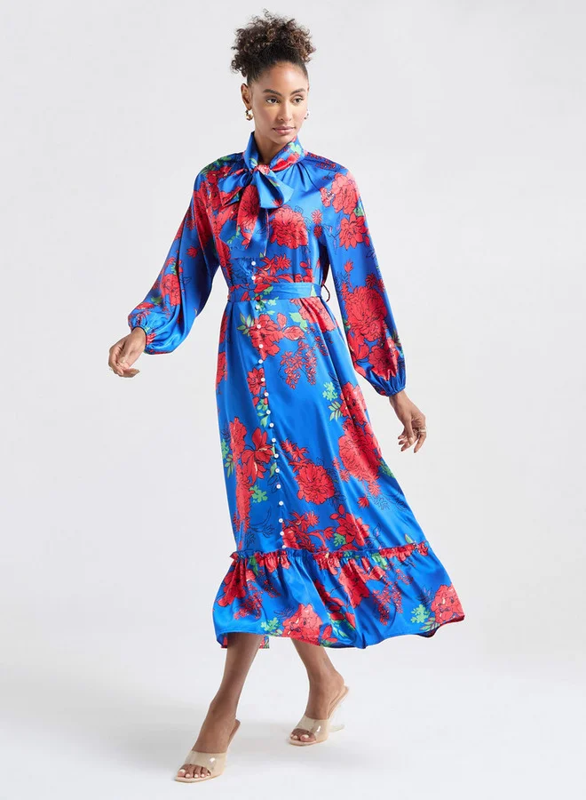 Splash FAV Floral Belted Dress