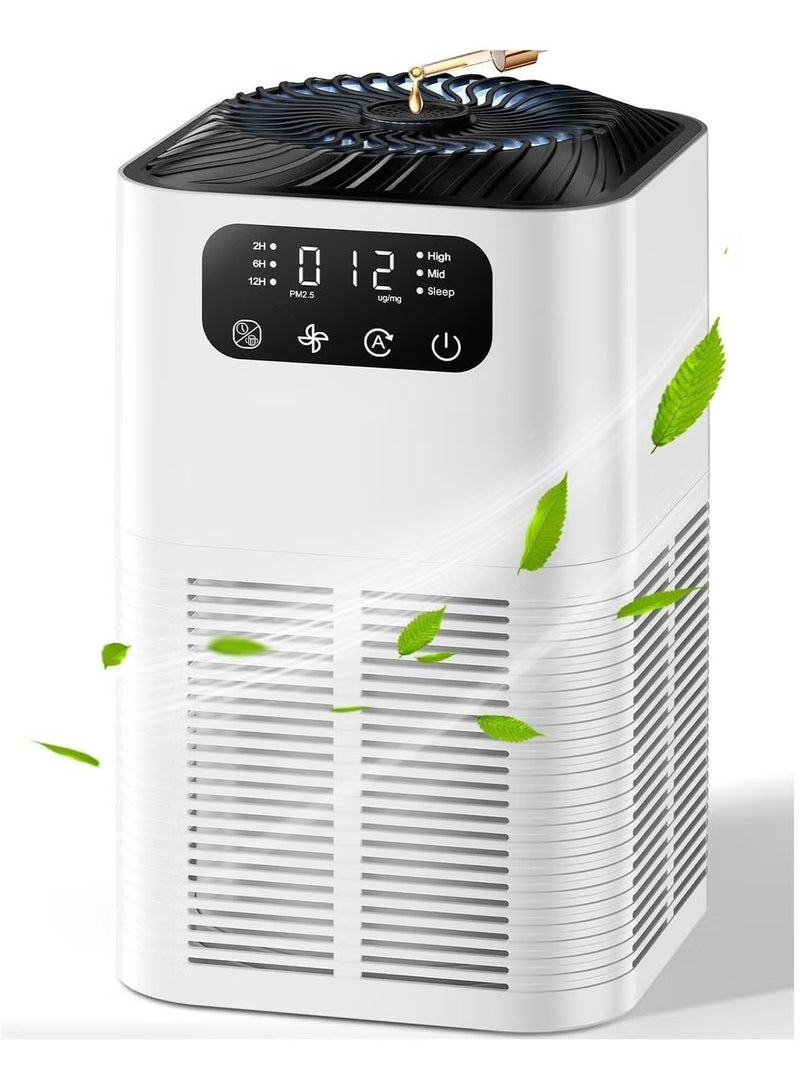 Air Purifiers for Home, Up to 1076 ft², H13 True HEPA Air Filter with Fragrance Sponge, 25 dB Quiet Air Purifiers for Bedroom Pet Dander Pollen  - Image 1