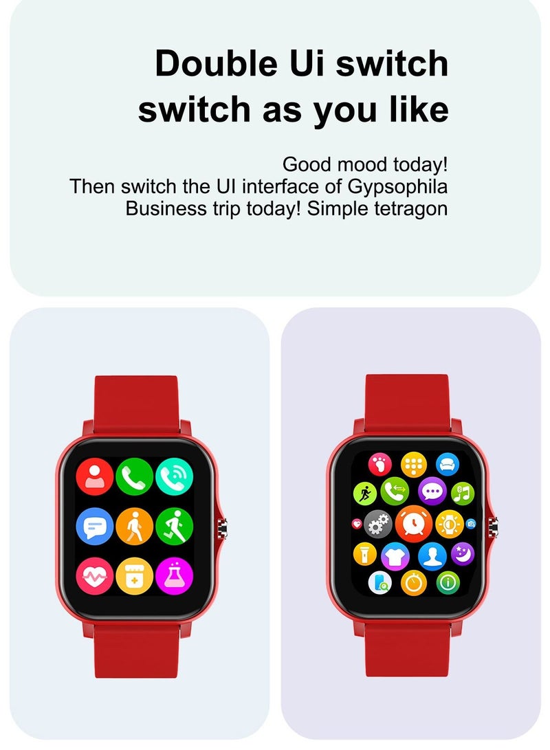 NIBEMINENT H20 Silicone 1.69 inch Full Screen Series 6 Smart Watch With Space Aluminum Case - Image 5