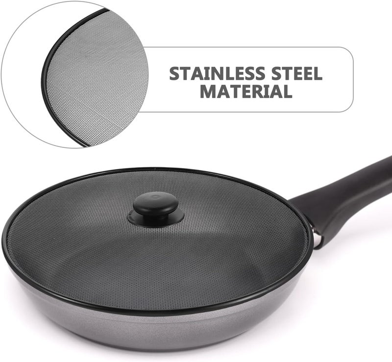 Natural material Stainless Steel Splatter Guard Set for Frying Pans 29cm 25cm Mesh Screen Anti Oil Splash Cover with Knob Cooking Grease Protector for Home Kitchen Multi-price design picks Pre-stock well-packed goods Dense area priority deliver KSA stocked goods Bulk order available stock Carefully selected solid material Fixed delivery schedule Tiered cost purchase alternatives Reinforced edge Diverse use resistant crafted quality Cost effective global grade quality Climate adapted upgraded quality Daily life matching design Local supply chain stock Simple multi-feature practical build Detachable clean Stackable design Replaceable parts Multi-purpose Globally spread simple design Repeated use trusted quality Upgraded general grade quality Air & land transit compatible Ready order processing - Image 3