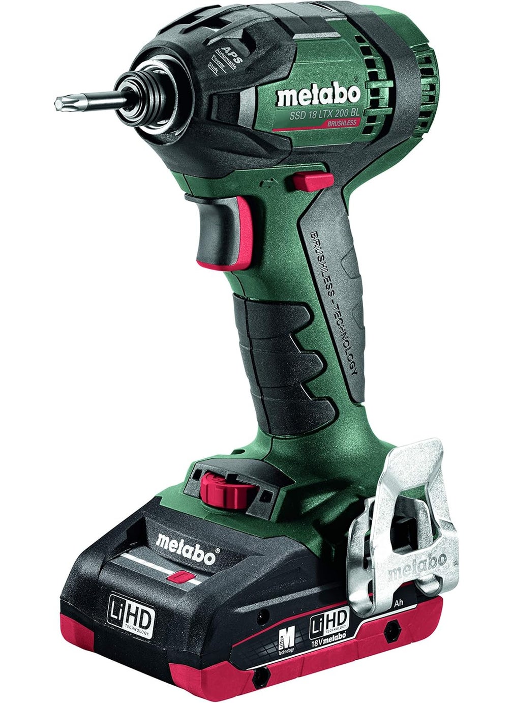 Metabo Metabo 18V Cordless Impact Driver Kit  Includes 2 LiHD Battery Packs 18 V40 Ah  Charger  Case Included  SSD 18 LTX 200 BL  602396520  - Image 2