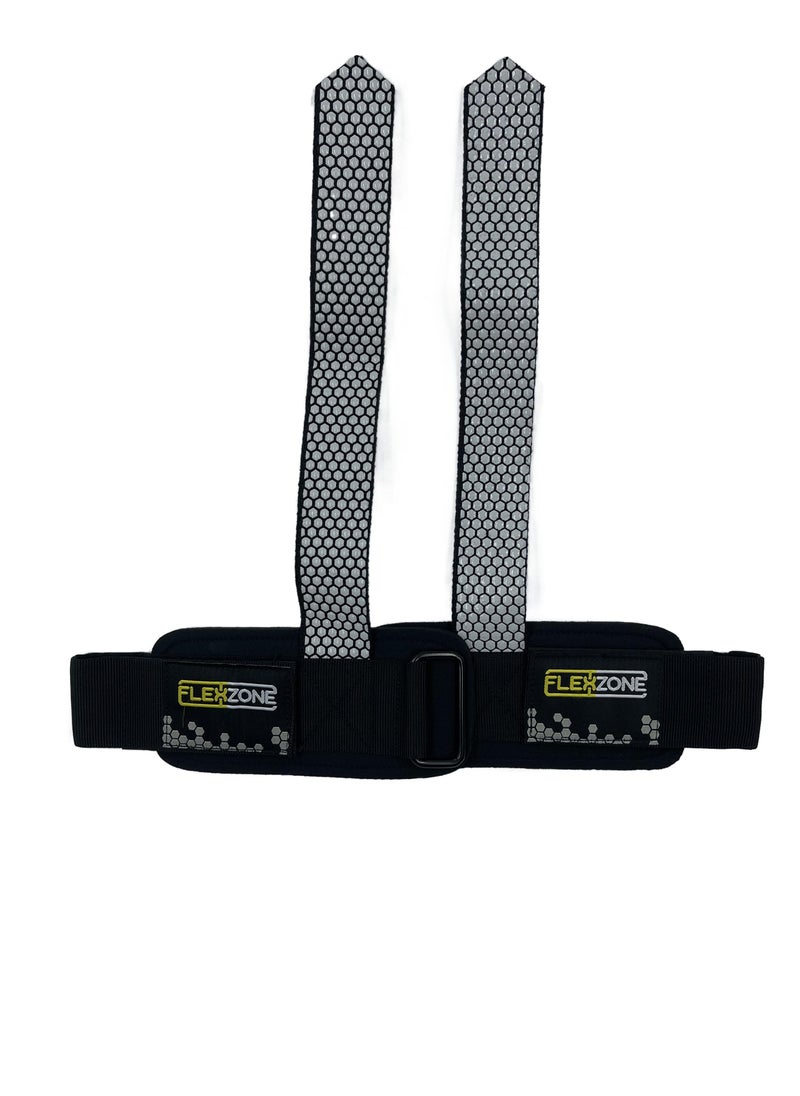 Flexzone - 1 Pair Wristband Gym Training Weightlifting Hand Bar Wrist Support Grip Barbell,Dumbbells Straps Wraps Body Building, Power Lifting - Image 1