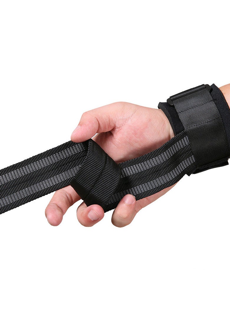 Flexzone - 1 Pair Wristband Gym Training Weightlifting Hand Bar Wrist Support Grip Barbell,Dumbbells Straps Wraps Body Building, Power Lifting - Image 1