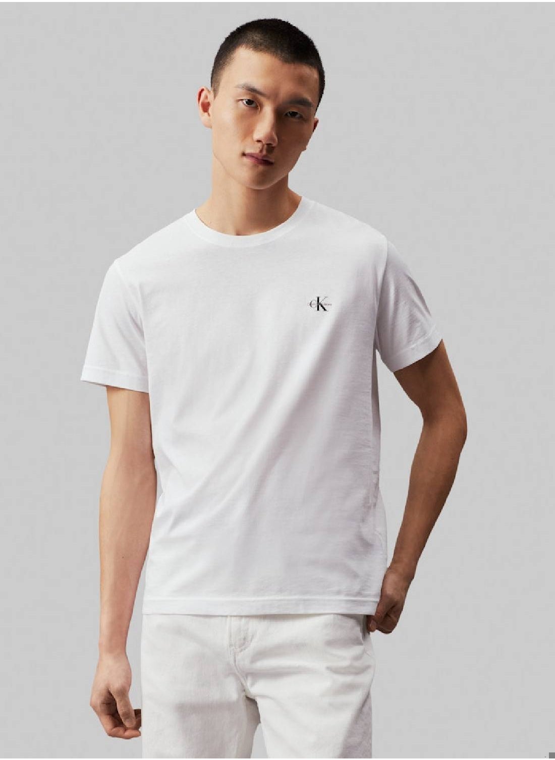 Men's 2 Pack Monogram T-Shirts - Cotton jersey, White - https://f.nooncdn.com/p/pzsku/ZCE0B288F033F840A38F1Z/45/_/1723739228/3ce1ee22-cef1-41bc-901e-e8e94ab392db.jpg?width=original