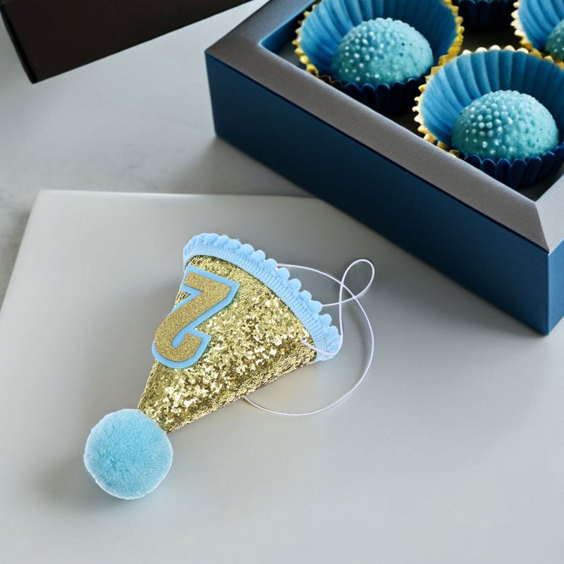 2pcs Birthday Cone Hat: Birthday For Supplies Photo Props For 2 Year Old Kids Children Boys Girls Celebrations - Image 4