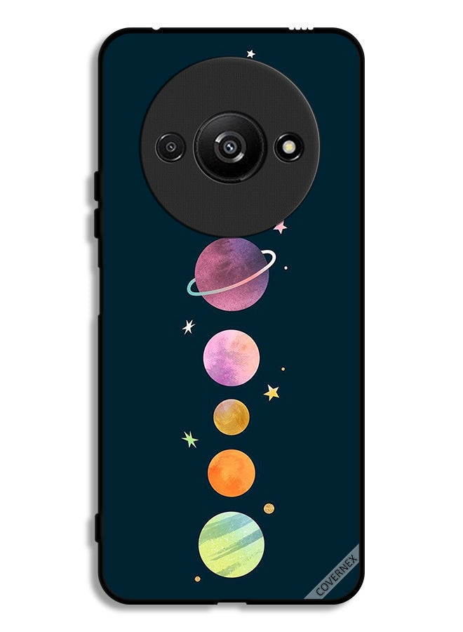 Covernex Xiaomi Redmi A3 4G Protective Case Cover Space & Stars - Image 1