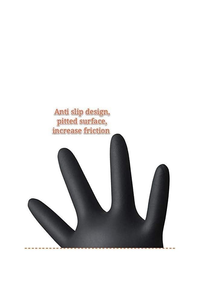 Vaultex - Nitrile Gloves, Black, Powder Free, Latex Free, Best for Restaurant, Saloon, Kitchen, Cleaning, Food Prep - Image 1