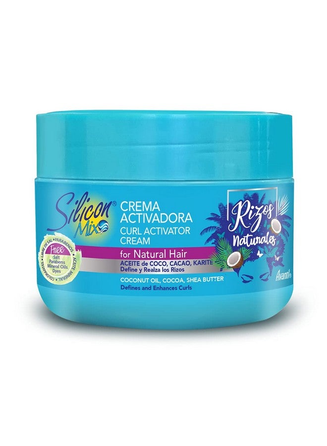 Silicon Mix كريم تنشيط الشعر المجعد للشعر الطبيعي؛ Rizos Naturales؛ للشعر المجعد والأفريقي؛ 8 أونصة - Image 1