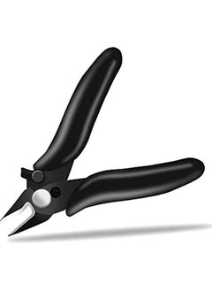Oasisgalore 3.5-in Mini Cutter with Lock, Micro Wire Cutter with Spring, Small Snips - Black  - Image 1