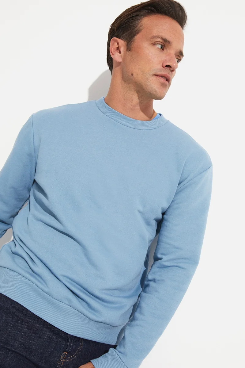جون Men's Regular Fit Basic Crew Neck Sweatshirt