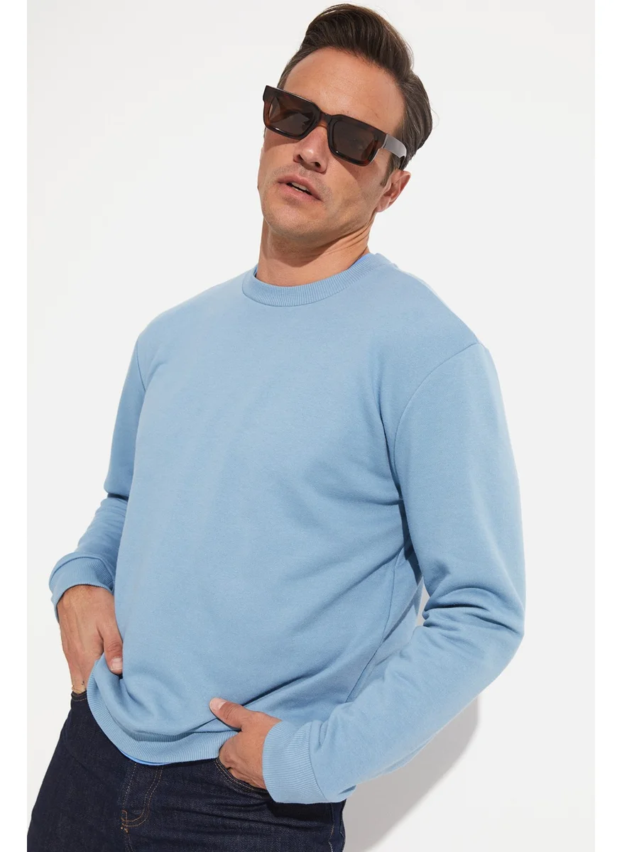 جون Men's Regular Fit Basic Crew Neck Sweatshirt