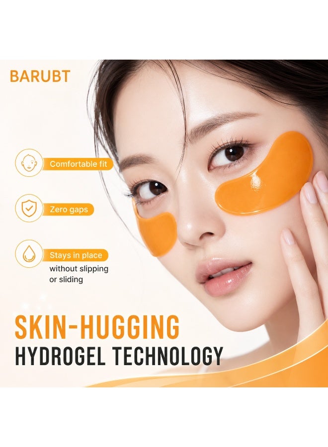 Kojic Acid Turmeric Jelly Under Eye Patches, 6 Pairs Hydrogel Eye Mask Infused for Uneven Tone, Puffiness and Tired Eyes, Individually Wrapped Portable Eye Treatment Patches - Image 3