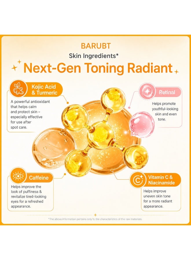 Kojic Acid Turmeric Jelly Under Eye Patches, 6 Pairs Hydrogel Eye Mask Infused for Uneven Tone, Puffiness and Tired Eyes, Individually Wrapped Portable Eye Treatment Patches - Image 2