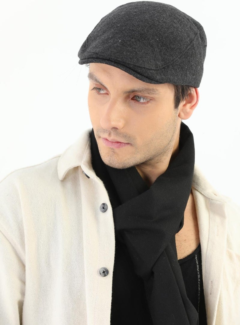 Elif Iç Giyim Elif Underwear Winter Anthracite Wool Sports Cap  - Image 3