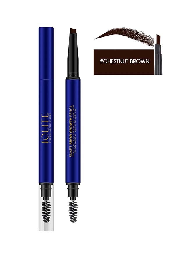 IOLITE Smart Eyebrow Pencil With Mascara Brush, Chestnut Brown  - Image 2