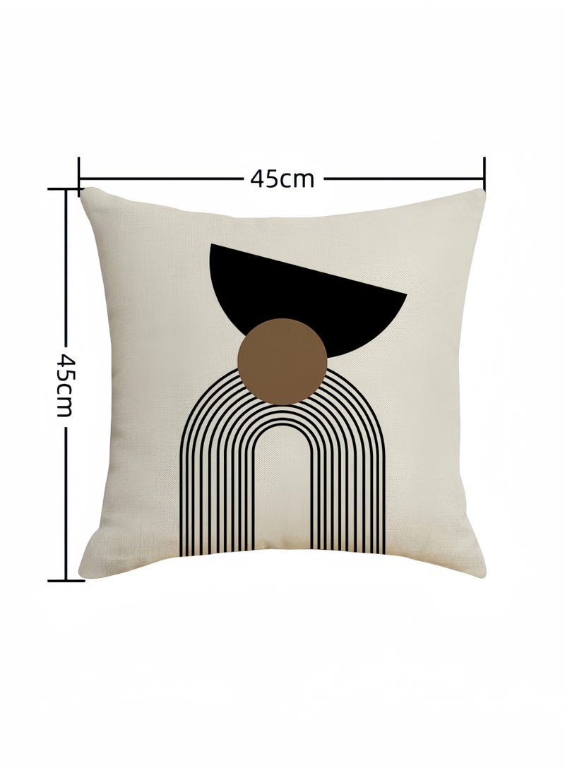 لغة أغطية وسادة مجموعة من 4 ، رمي غطاء وسادة ، الطراز الحديث وسادة يغطي 45 سنتيمتر x 45 سنتيمتر ، ل غرفة المعيشة أريكة الأريكة السرير وسادات 18 × 18 بوصة (نمط مزدوج الوجهين) - Image 5