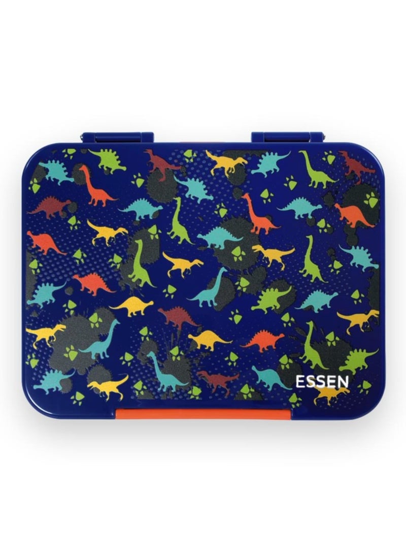ESSEN Bento Large Lunch Box for kids boys - Blue Dinosaur - Image 1