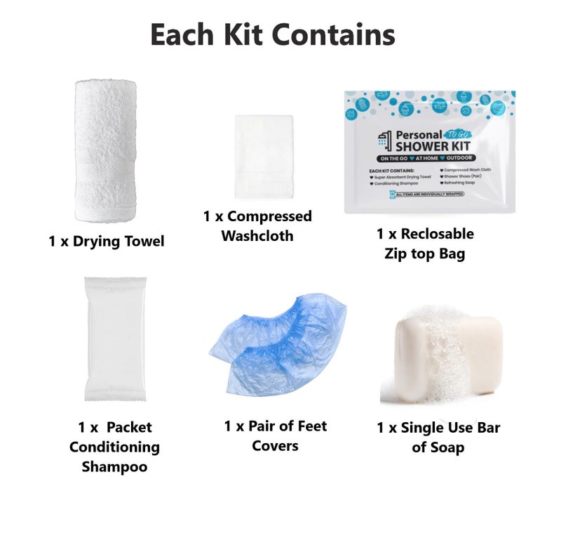 pH Advantage Compact Personal Shower Kit To-Go– Your Hygiene Companion for Travel, Gym, and Outdoor Adventures (1) - Image 2