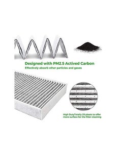 Excefore Air Filter for Tesla Model 3 Filter Accessories, Replacement Cabin Air Filter for Model 3/Y 2017-2023, with Activated Carbon Replacement Cabin Air Intake Filter (2 Pcs)  - Image 5