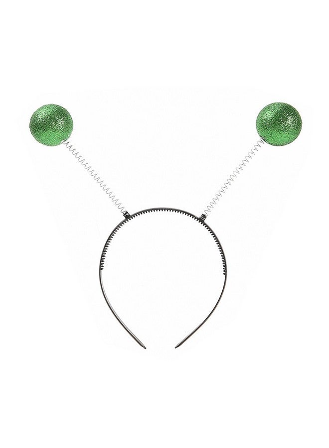 Soochat Alien Headband Bee Antenna Headband Ladybug Antenna Headband Ant Antenna Headband For Halloween Cosplay Costume Party Accessories (Green) - Image 1
