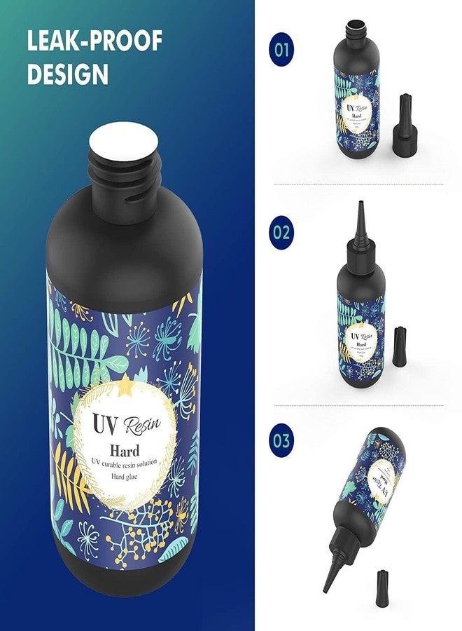KRYTONE راتنج KRYTONE®UV شفاف قوي، غراء راتنج معالج بالأشعة فوق البنفسجية من النوع الصلب، راتنج كريستالي معالج بالأشعة فوق البنفسجية يتم تنشيطه بضوء الشمس لصنع المجوهرات اليدوية/للأطفال (50 جرام) - Image 5
