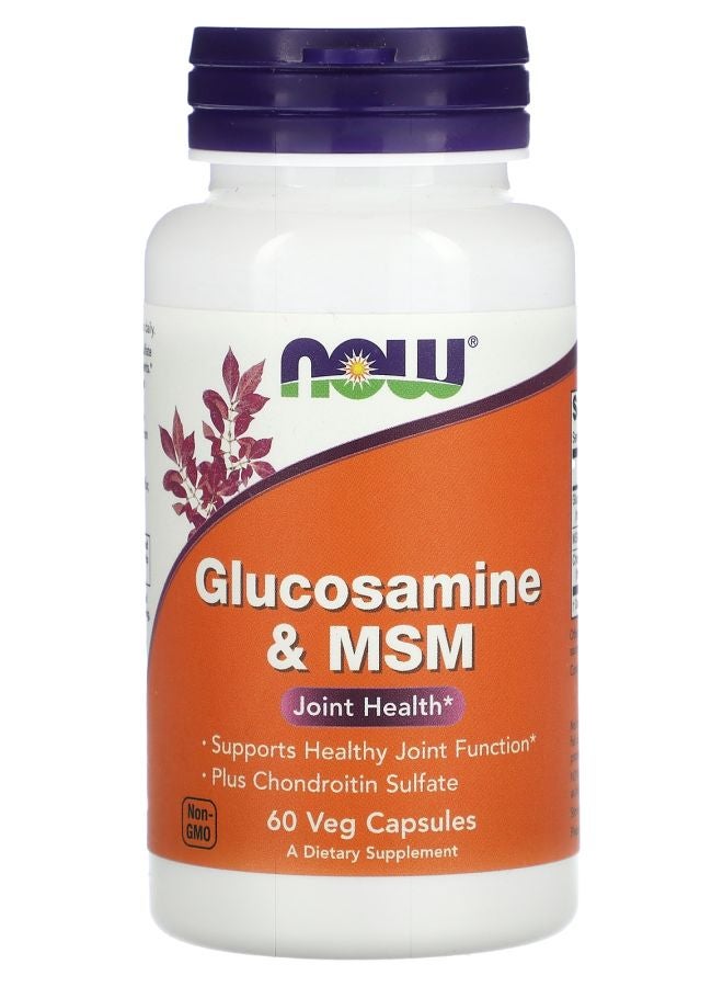 now Glucosamine & MSM 60 Veg Capsules