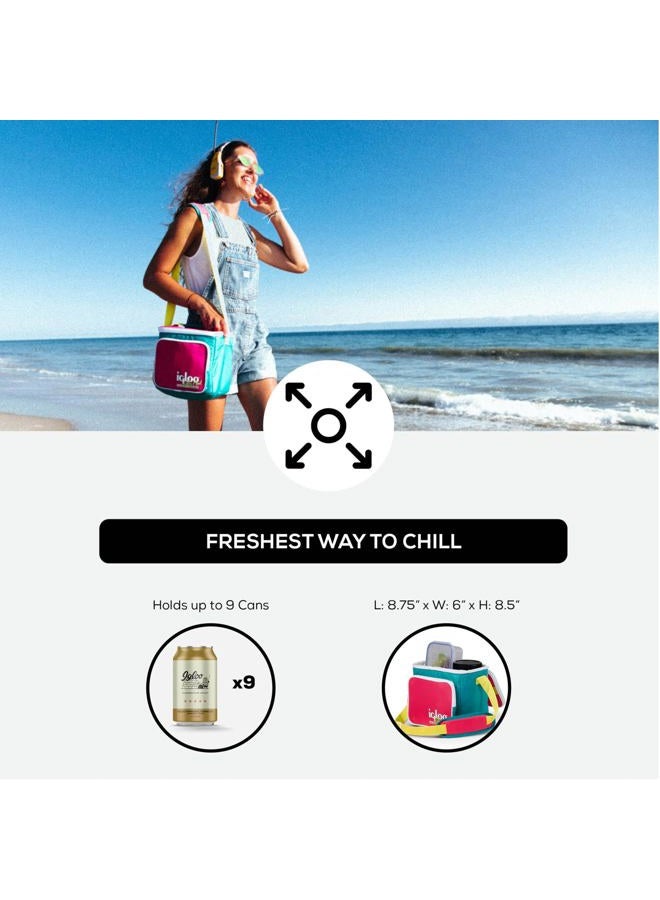Igloo Retro Cooler, Flat-Knit, Neon - Image 2
