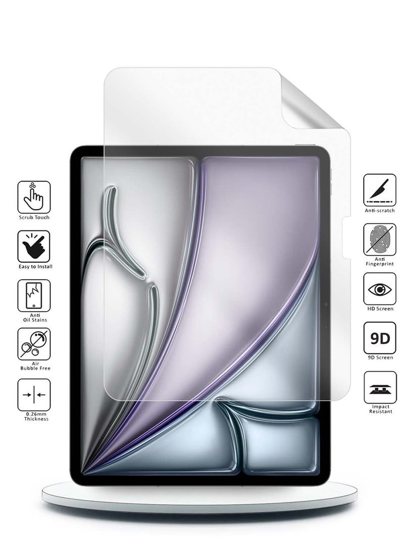 CHAPPELINE Apple iPad Air 2025 (7th Generation) M3 11 inch Nano Ceramic Full Glue Full Cover Matte Flexible Screen Protector 2 Pack - Clear - Image 2