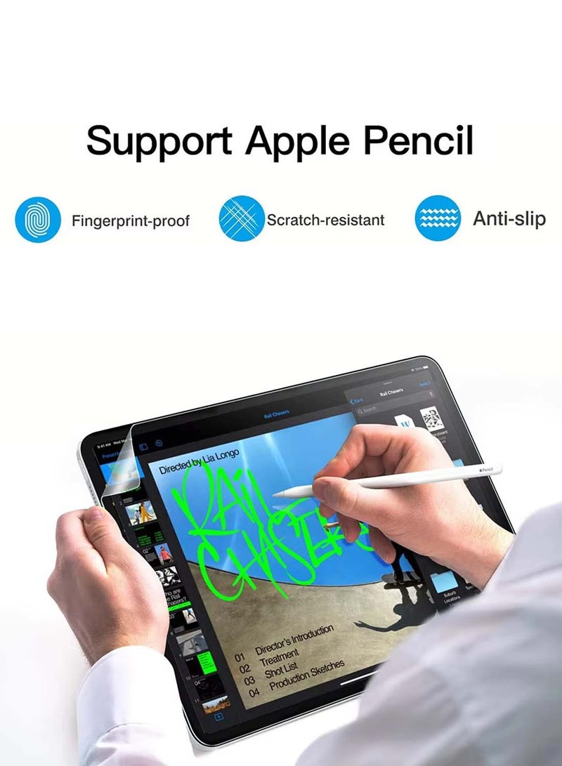 CHAPPELINE Apple iPad Air 2025 (7th Generation) M3 11 inch Nano Ceramic Full Glue Full Cover Matte Flexible Screen Protector 2 Pack - Clear - Image 4