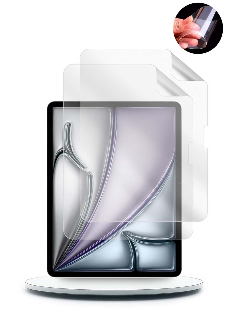 CHAPPELINE Apple iPad Air 2025 (7th Generation) M3 11 inch Nano Ceramic Full Glue Full Cover Matte Flexible Screen Protector 2 Pack - Clear - Image 1
