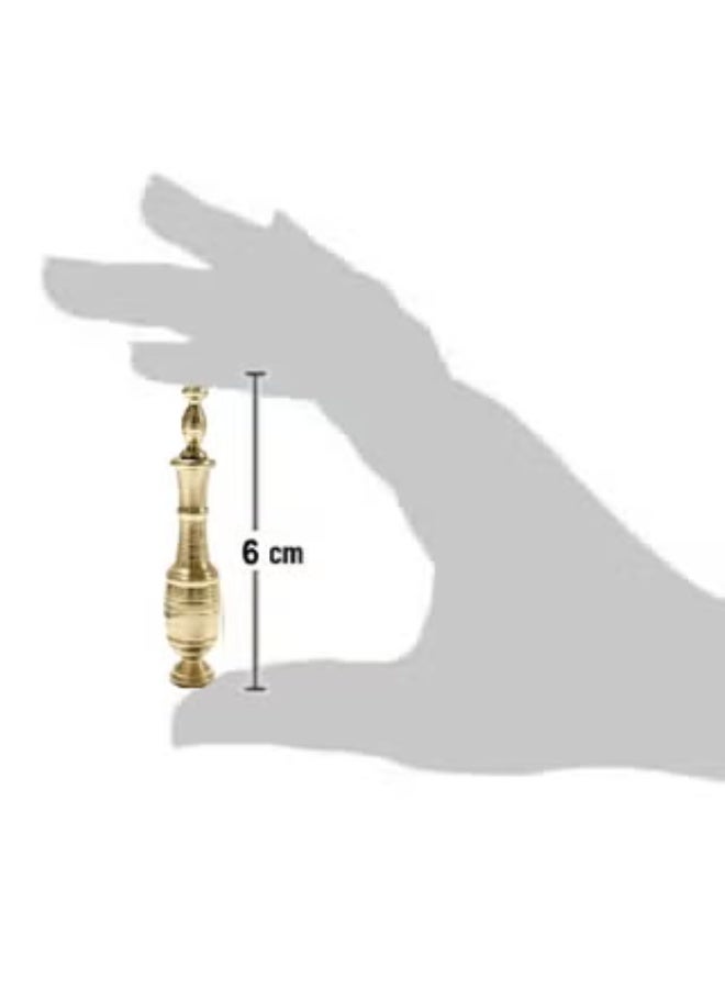 مكحلة نحاس خالص ذهبي - Image 2
