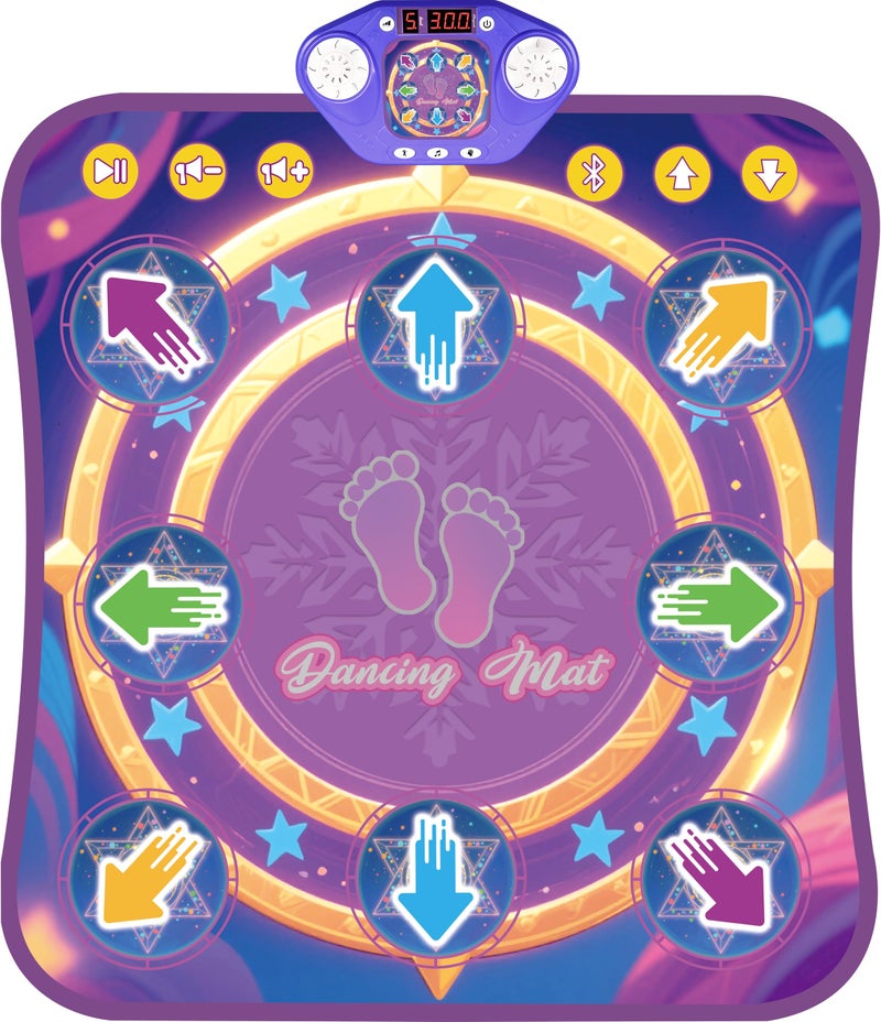 TooLion Dance Mats for Girls 48 Electronic Dance Mats with LED Light Wireless Bluetooth Kids Dance Mat Girls Dance Mat Dancing Mat Music Dance Toy with 3 Game Modes Develops HandEye Coordination - Image 3
