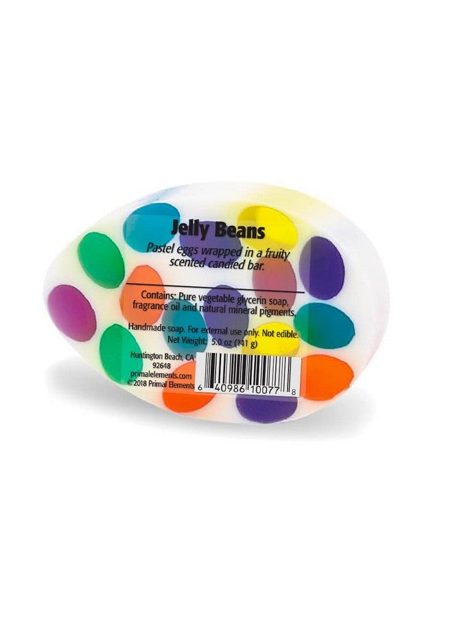 Primal Elements Glycerin Bar Soap Easter Soap Helps All Skin Types Sensitive Oily & Dry Skin No Parabens Vegan Gluten Free 100% Vegetable Base(Jelly Beans) - Image 2