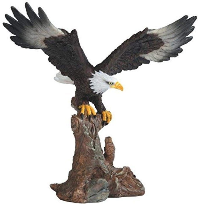 BALD EAGLE ON BROWN BRANCH FIGURINE 675
