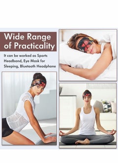 Excefore Sleep Headphones Wireless, Floral Bluetooth Sports Headband with Ultra-Thin HD Stereo Speakers Perfect for Sleeping, Workout, Jogging, Yoga, Insomnia, Air Travel, Meditation  - Image 2