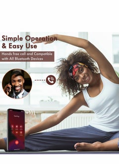 Excefore Sleep Headphones Wireless, Floral Bluetooth Sports Headband with Ultra-Thin HD Stereo Speakers Perfect for Sleeping, Workout, Jogging, Yoga, Insomnia, Air Travel, Meditation  - Image 5