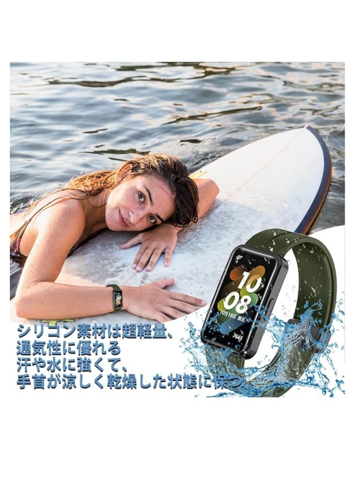 Generic - Strap Ultra Honor Band 8 compatible with Silicone Sport Smart Watch Band Replacement Strap For Huawei Honor Band 8 - Image 1