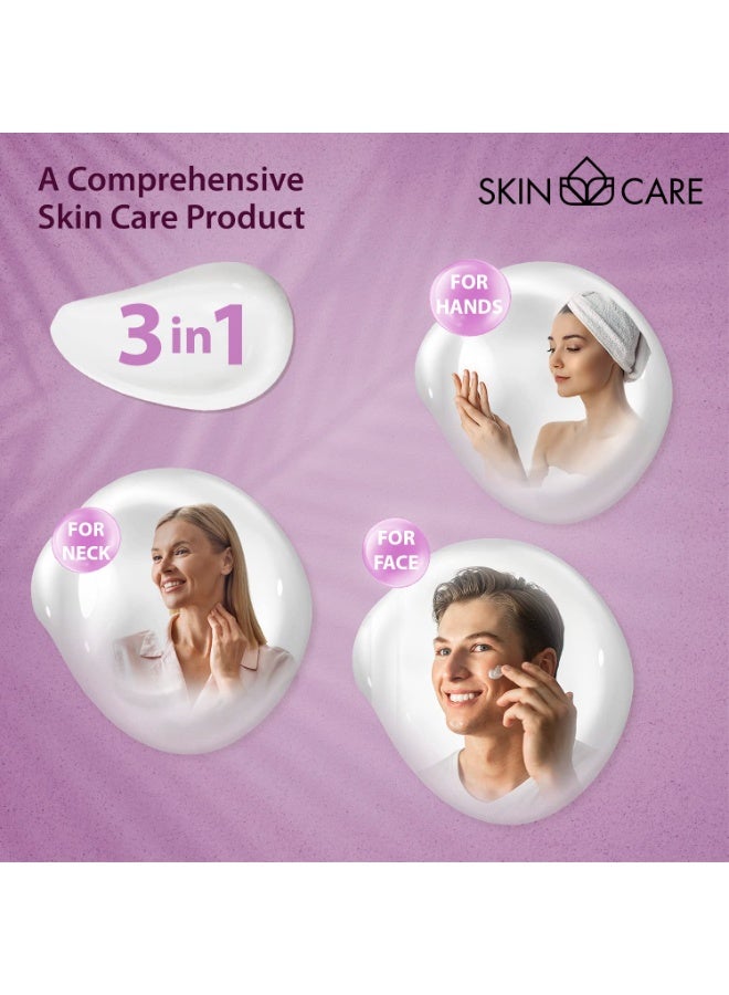 Skin care Skin Care Collagen 3-in-1 Moisturizer Face Cream, Neck and Hands - Treatment for Crepey Texture, Wrinkles and Sagging - Daily Lotion for All Skin Types - 16.9 fl. oz. - Image 3