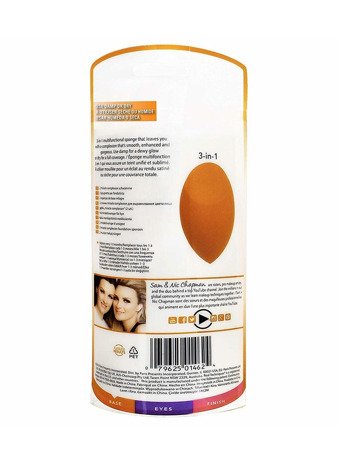 REAL TECHNIQUES 2-Piece Miracle Complexion Sponge-Packaging Vary Orange - Image 4