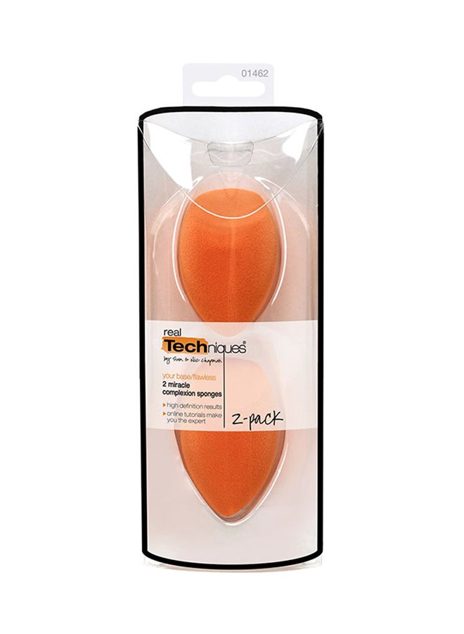 REAL TECHNIQUES 2-Piece Miracle Complexion Sponge-Packaging Vary Orange - Image 3