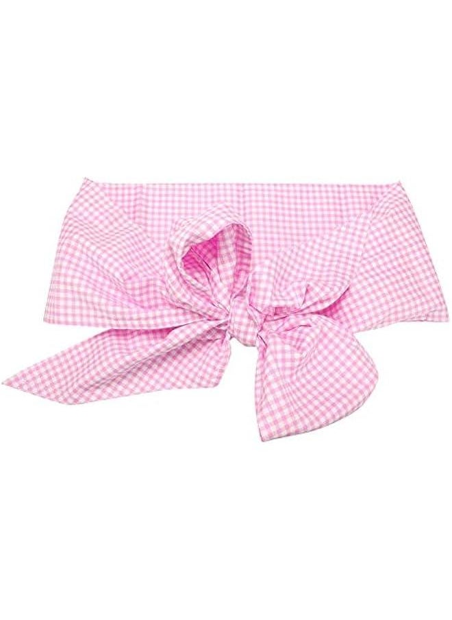Generic Baby Swaddle Wrap Sash, Cotton Maternity Bowknot Newborn Infant Blanket for Photo Shot, Newborn Baby Swaddle Blankets Receiving Blankets Infant Baby Gifts(Light Plaid)  - Image 1