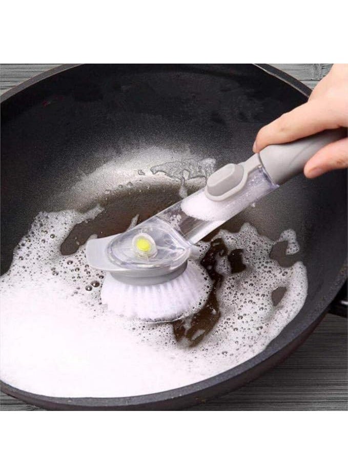 Spaceshoop Cleaning Brush With Soap Dispenser That Can Be Refillable  - Image 2