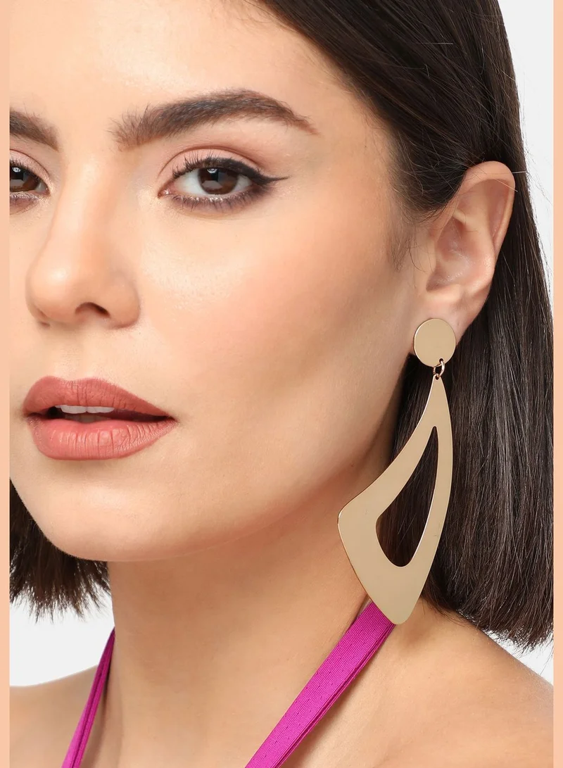 SOHI Gold Plated Party Designer Drop Earring For Women