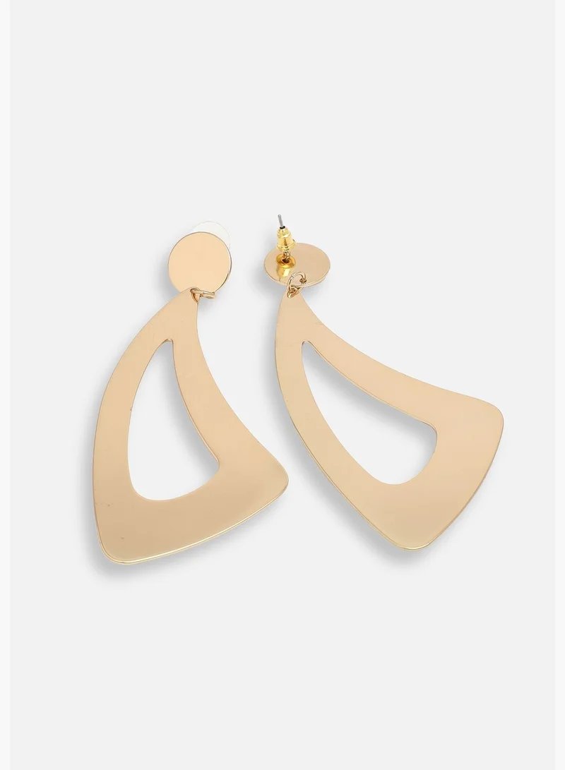 SOHI Gold Plated Party Designer Drop Earring For Women