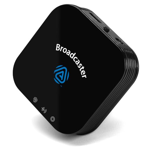 HomeSpot BA210 v2 Auracast Bluetooth Transmitter LC3 AptX Lossless AptX HD Optical 35mm Inputs Compatible with Galaxy Buds 2 Pro Buds 3 JY300 JM320 Hearing Aids and Bluetooth Headphones - Image 1